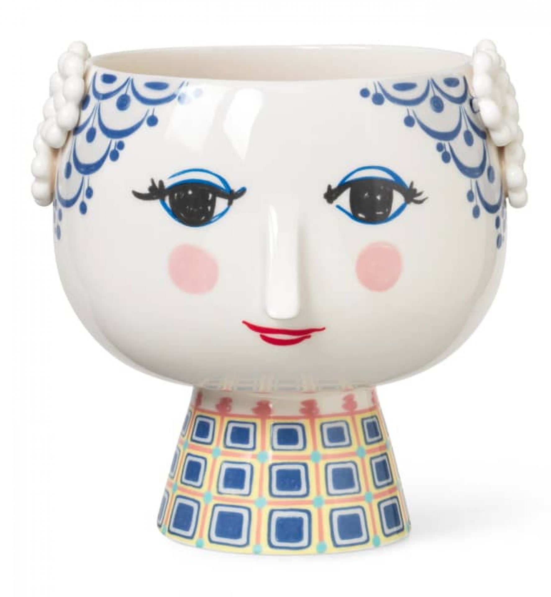 Eva Flowerpot 21 cm Blue Bjorn Wiinblad